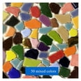 thumbnail image 2 of 100g 50 Mixed Color DIY Ceramic Mosaic Tiles Ceramic Irregular Mosaic Making Tiles DIY Wall Crafts Handmade Decorative Materials, 2 of 7