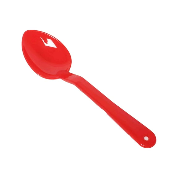 Excellante 13" serving spoon, solid, polycarbonate, red, comes in dozen