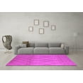 thumbnail image 3 of Ahgly Company Indoor Rectangle Solid Pink Modern Area Rugs, 7' x 9', 3 of 4