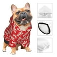 thumbnail image 3 of Haiem Retro Lobsters for Winter Dog Hoodie Sweatshirts with Pockets Warm Dog Clothes for Small Dogs Chihuahua-X-Small, 3 of 7