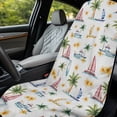 thumbnail image 4 of XYZCANDO Beach & Sailboat Scene Soft Car Seat Cover Towel, Water Resistant Non-Slip Fit Comfortable Seat Towel Cover for Sedans SUV, 4 of 11