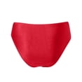 thumbnail image 4 of XEGLSBU Swimsuits for Women Bikini Red Women's Bikini Bottom Front Swimsuit Ruched Bathing Suit Bottoms Red Size S, 4 of 5
