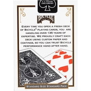 Bicycle Standard Index Black/Red, Pack of 4