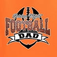 thumbnail image 2 of Wild Bobby, Friday Night Football Dad, Sports, Men Graphic Tee, Orange, Large, 2 of 4