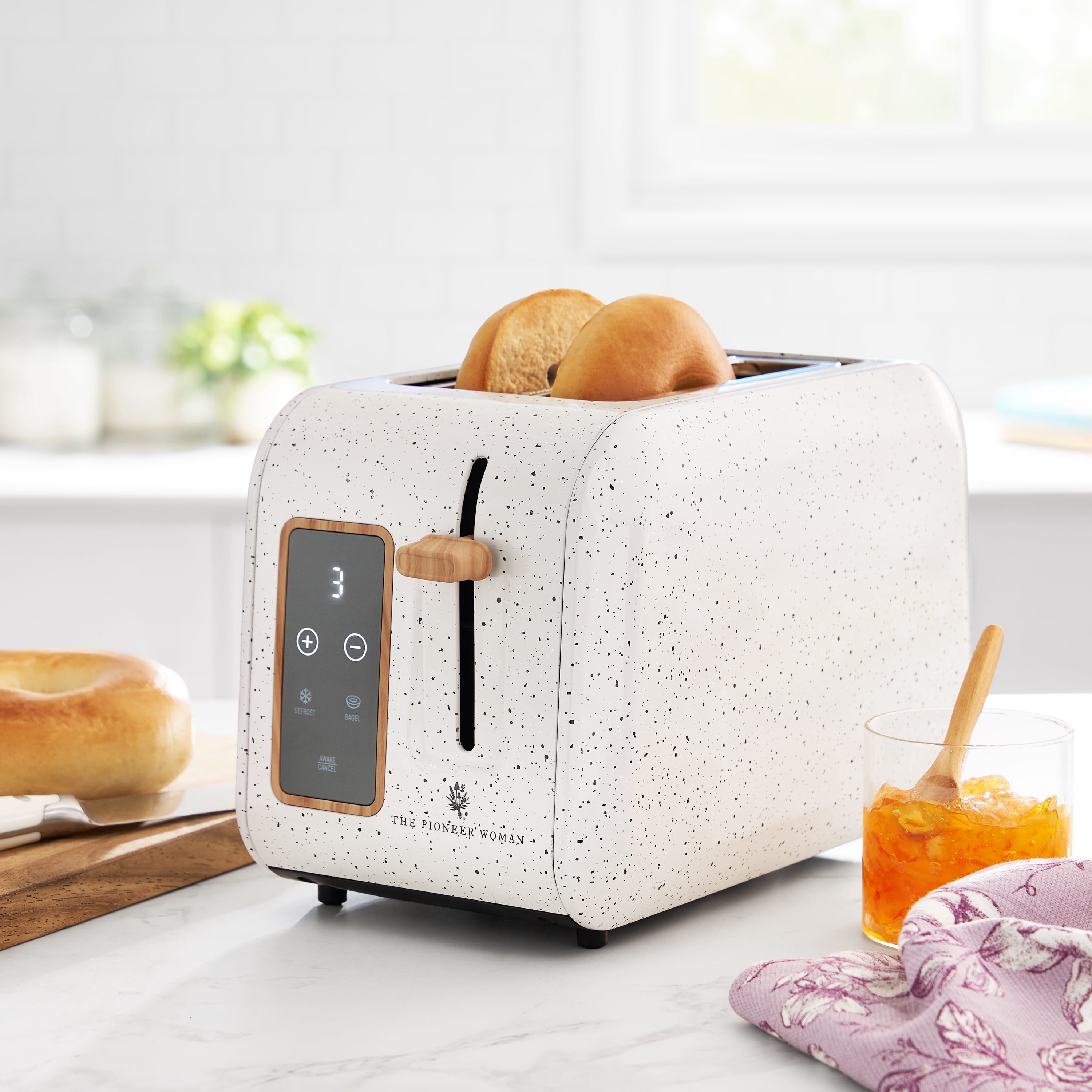 The Pioneer Woman Digital 2-Slice Toaster with Digital Display