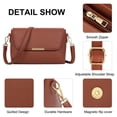 thumbnail image 4 of FALAN MULE Small Crossbody Bag for Women Leather Shoulder Purse Lightweight Handbag with Adjustable Strap, 4 of 6