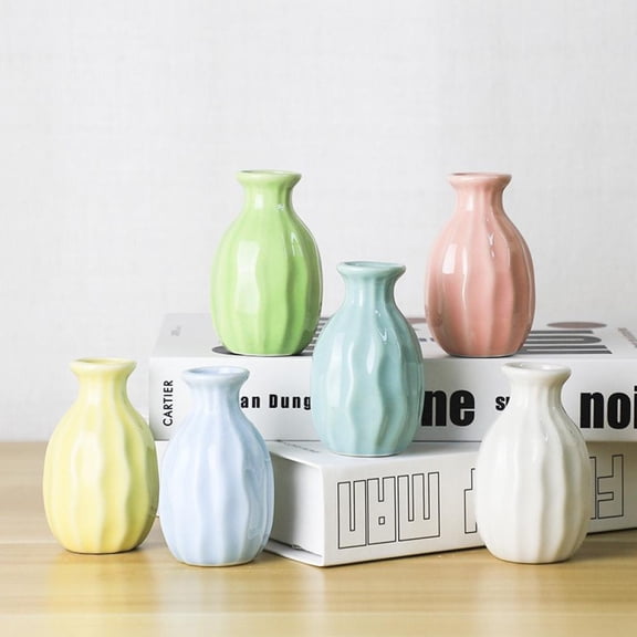 Leonard Flower Vase Shelf Decor Table Decor Vases for Decor Shelf Decor Accents Ceramic Vase Retro Decor Modern Farmhouse Decor Table Decorations for Living Room Fireplace Decor Small Vase Pink