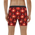 thumbnail image 2 of Men's Boxer Briefs, Christmas Red Balls Soft and Breathable Mens Underwear Boxer Briefs With Widen Waist, 2 of 5
