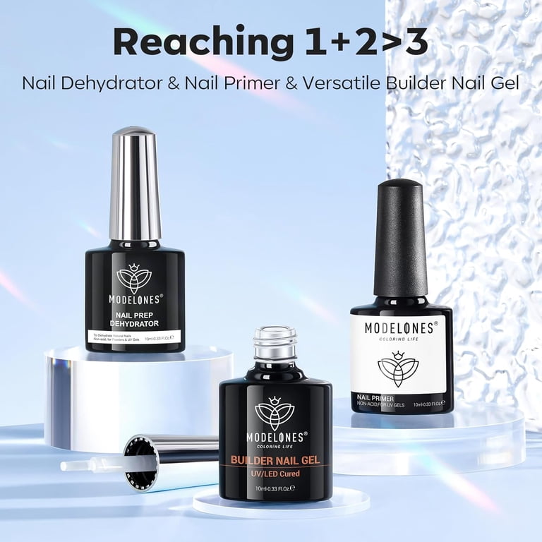 Nail Prep & Builder Gel Set, 3 Piece Kit photo 3