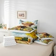 thumbnail image 4 of Erosebridal Rustic Cow Bedding King Size, Butterfly Animals Bedding Sets King Size, Sunflower Decor , Reversible, 4 of 5
