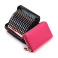thumbnail image 1 of Monedero para tarjetas, monedero para mujer, pequeño y de gran capacidad, tarjetero multitarjeta, ultrafino, sencillo, de color liso, para hombre, 1 of 5