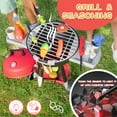 thumbnail image 3 of Joyfy 34 PCS Pretend Play Toy BBQ Grill Set for Kids, Kitchen Toy Set with Light & Sound, Little Chef Play Set Interactive BBQ Toy Set,  Christmas Birthday Gift for Boys Girls, 3 of 7