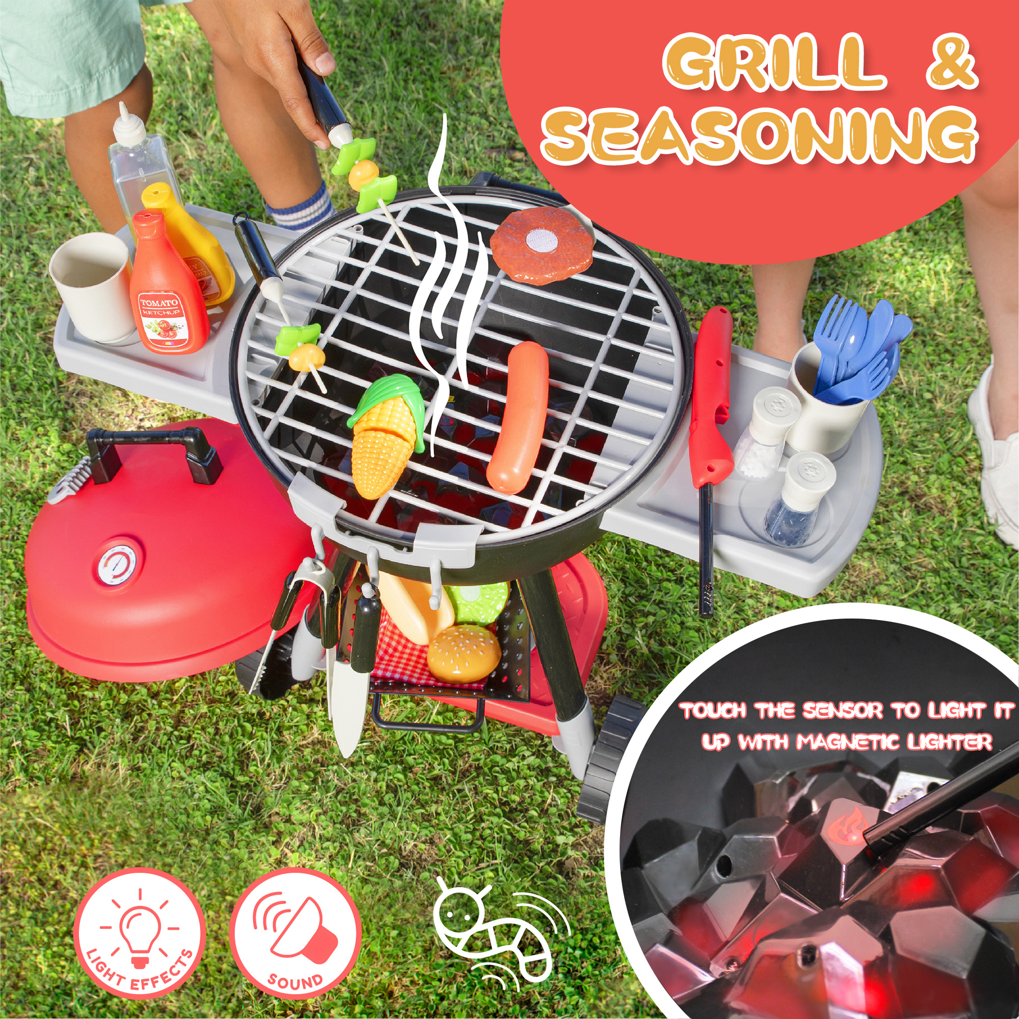 Joyfy BBQ Grill Play Set for Kids 34-Piece photo 2