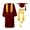Brick Red, variant on Graduation Cap and Gown 2025 Tassel Set with Honor Cord Graduation Stoles for High School College Unisex Adult Graduation Gown Cap Tassel Set