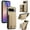 Khaki, variant on for Google Pixel 9a Wallet Case, Denim Texture PU Leather Back Cover with Zipper Card Slots, Kickstand Shock-Absorbent Protective Case Cover, Anti-Scratch Durable RFID Blocking, Pink