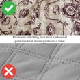 thumbnail image 5 of Southshore Fine Living, Inc. Persia Collection Oversized King Quilt Bedding Set, 3-Piece with King/Cal King Size Quilt and 2 Matching Shams, Persian Rug Style Print, King Size Bedspread, Purple, 5 of 9