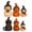 6Pcs Cat & Dog, variant on Diceymbol Set of 3 Vintage Witch Dog Figurines, Halloween Dog Decor for Mantel Entryway Table Bookshelf Coffee Bar Countertop Decor
