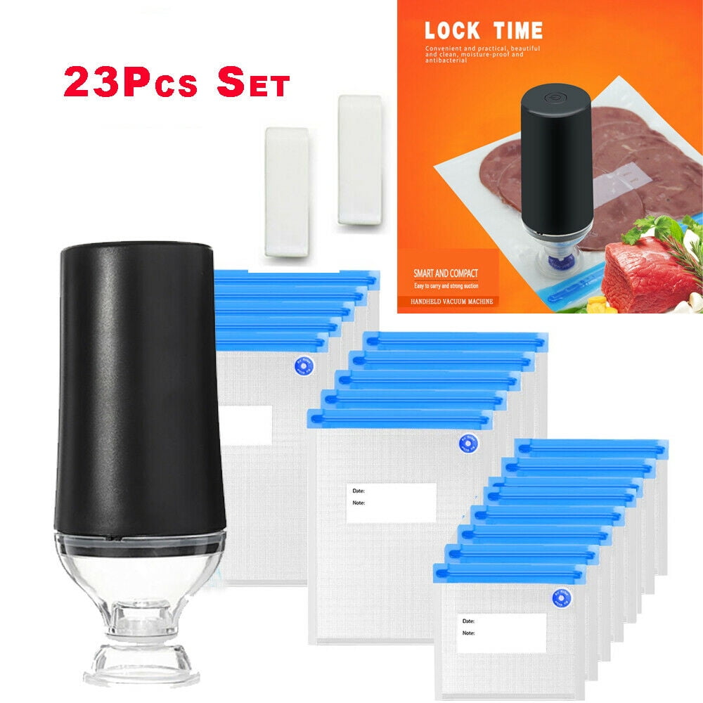 23pc Set Vacuum Seal / Sous Vide Vacuum Bags /Power Pump Food Storage