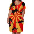 thumbnail image 2 of Saffron Circus-vestido holgado con bolsillos para mujer ropa de graduación, 2 of 6
