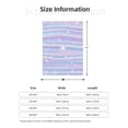 thumbnail image 5 of Sikiie Striped Gradient Cozy Flannel Fleece Throw Blanket: Lightweight & Thick for All Seasons - Perfect for Women, Men, & Kids"60"x50", 5 of 6