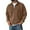 Light Brown, variant on Men's Quarter Zip Pullover Sweatshirt, Mock Neck Solid Long Sleeve Casual Top for Fall Winter, Daily Wear,Army Green,L