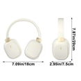thumbnail image 3 of asxite Over Ear Headphones,Head Mounted Wired And Wireless Double Mode Foldable Soft Headband Low Latency High Battery 5.4 Sports Gaming Bluetooth Headphones Earphones White, 3 of 4