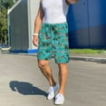 thumbnail image 5 of Bixox Men's Hawaii Palms printed lightweight casual shorts, soft sleep shorts with pockets., 5 of 5