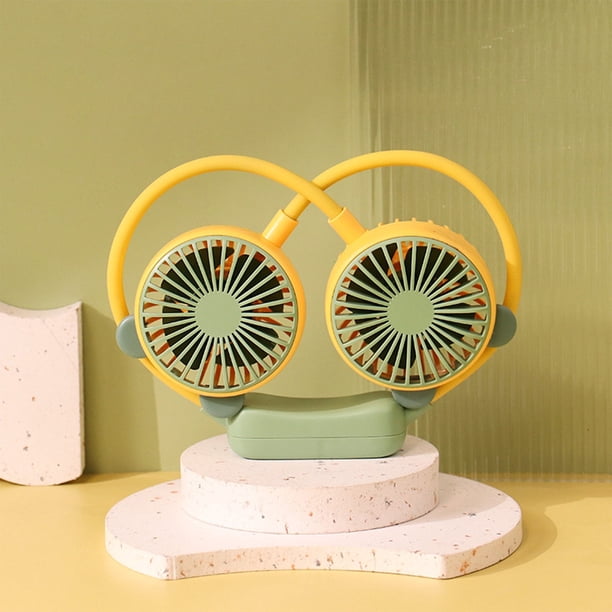 Xihbxyly Ventilador de Cuello, Batería Recargable Por Usb, Rotación de 360°, Diseño Portátil, Larga Duración, Ideal para Oficina, Viajes y Exteriores, Ligero, Tamaño 17 X 3,6 X 28,5 Cm.