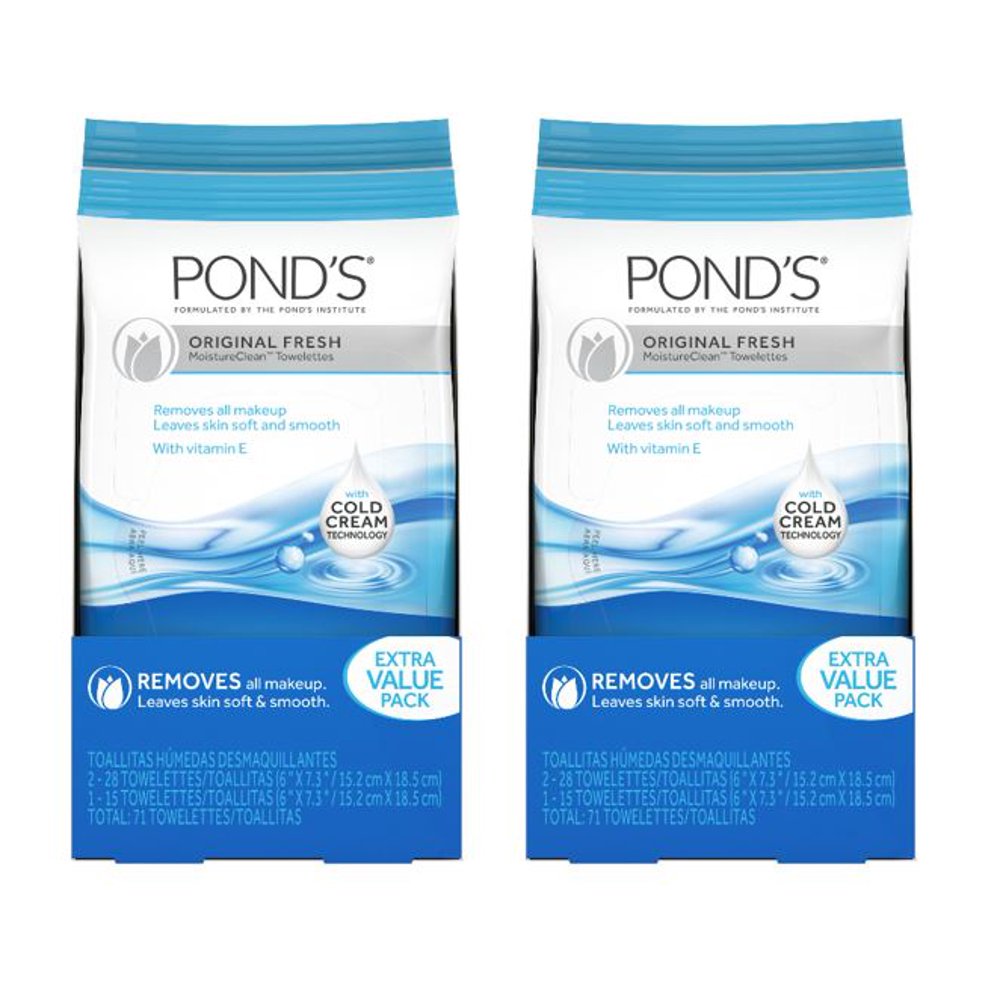 (BUY 2 AND SAVE) Pond's MoistureClean Makeup Remover Wipes Original