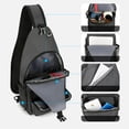 thumbnail image 6 of ibiyuan Small Sling Bag Crossbody Bags for Women Men Adjustable Guitar Strap Outdoor Sling Body Bag, Crossbody Chest Purse Multi-Pocket Travel Single Shoulder Daypack, 6 of 9