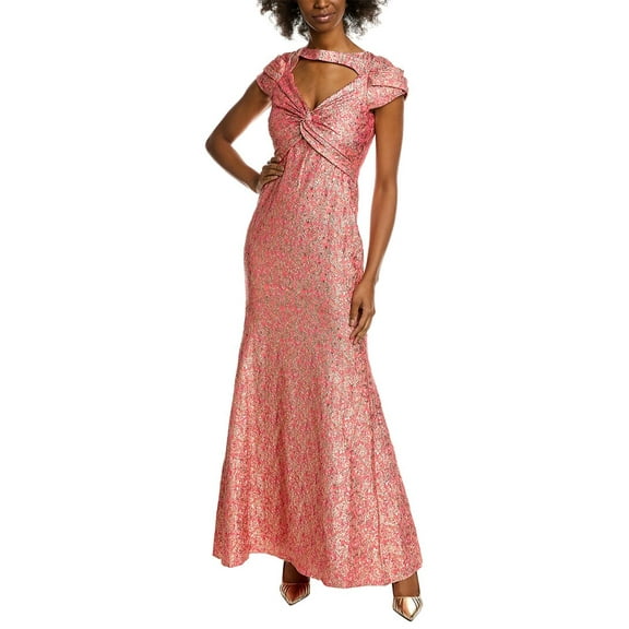 Theia womens  Amorina Gown, 0, Pink
