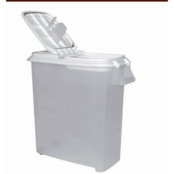 Buddeez 80 qt. Roll-Away Pet Food Dispenser with Attached Scoop