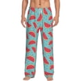 thumbnail image 2 of Lsque Watermelon Print Men's Pajama Pants, Lounge Pant - Comfortable Home Wear,Elastic Waistband, Stylish Design-XX-Large, 2 of 9