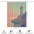 thumbnail image 2 of Sunset Lighthouse Shower Curtain for Bathroom Bath Curtain Polyester Fabric Waterproof Bathroom Curtain with 12 Hooks, 2 of 7