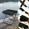 thumbnail image 2 of Tabouret Portable pour l'Alpinisme et la Randonnée, Tabouret Pliable Léger avec Sac de Transport, Repose-Pieds Extérieur pour Pique-Nique Randonnée Pêche (Noir, Petit), 2 of 5