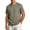 A Green, variant on Sports Shirts Dqueduo Men's Short Sleeved Round Neck Elastic Breathable Top Casual Sports T-shirt Green S