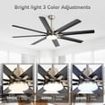 thumbnail image 5 of BoFang 52 Inch Smart Ceiling Fan with Light Voice Control & Remote,8 ABS Blades,Black & Brushed Nickel, 5 of 8