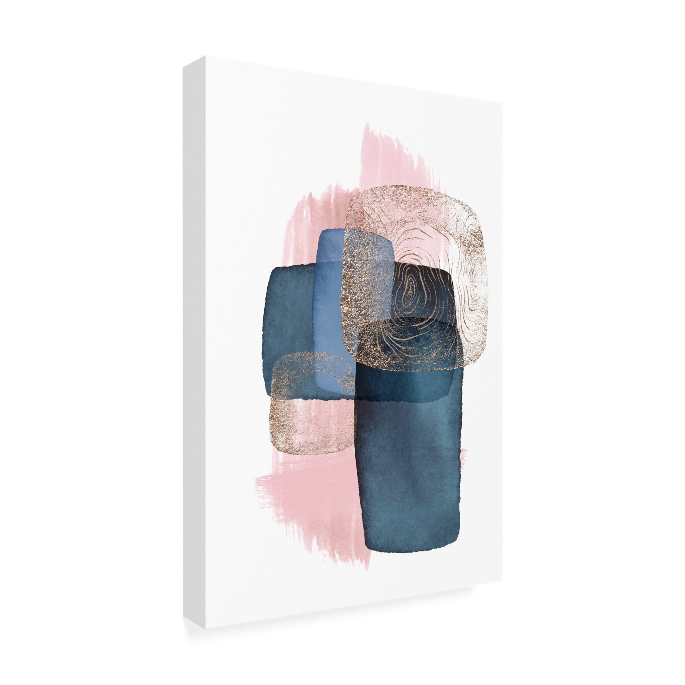 Trademark Fine Art Sally Ann Moss Monday blues 4 Canvas Wall Art