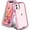 Crystal Pink, variant on for iPhone 16e Case, Heavy Duty Shockproof Protection Phone Cases, Anti-Drop, Dual Layer Transparent Protective Cover Compatible with iPhone 16e, 6.1 inch, Crystal Pink