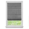 thumbnail image 3 of Achim Buffalo Check Roman Indoor Cordless Black/White Polyester Light Filtering Window Roman Pleated Shade, 64" L x 31" W, 3 of 3