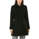 thumbnail image 1 of Abrigo de invierno de una sola botonadura con cuello Peter Pan para mujer INSPIRE CHIC XS negro, 1 of 7
