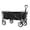 Black, variant on Wubio Collapsible Wagon,Portable Folding Wagon Garden Cart Outdoor Utility Grocery Wagon for Shopping, Beach, Camping, Sports, Picnic (Grey)
