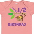 thumbnail image 4 of Inktastic Half Birthday 6 Months Baby Monkey Boys or Girls Baby Bodysuit, 4 of 5