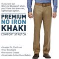 thumbnail image 4 of Haggar Mens Straight Dress Pants Slacks, Grey, 38W x 29L, 4 of 5