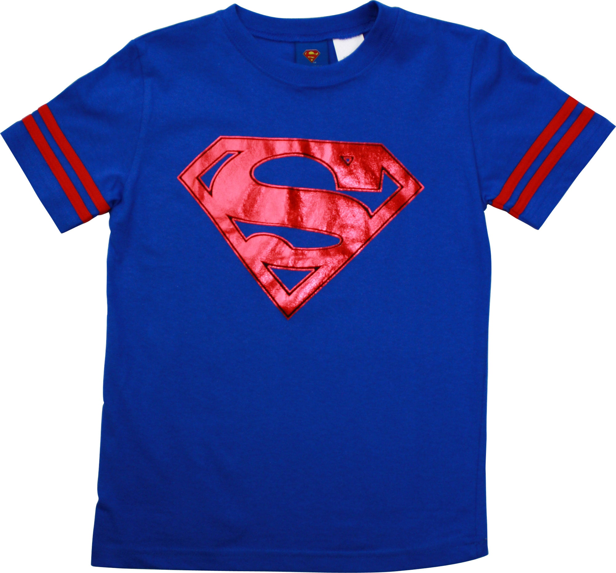 SUPERMAN EMBLEM-BOYS SIZE 10/12-LICENSED SHORT SLEEVE-NWT 