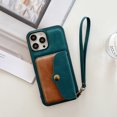 thumbnail image 3 of PU Leather Cover Case for iPhone 8/iPhone 7, iPhone SE 2020 Case 2nd Gen, Allytech Credit Card Holder Drop Resistant Anti-Lost Hand Strap Lanyard Case for iPhone 7/iPhone 8(5.5"), Blue, 3 of 4