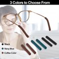 thumbnail image 4 of Anti-Slip Glasses Temple Cushions Eyeglasses Temple Tips Sleeve Cotton Glasses Black 2, 4 of 5