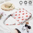 thumbnail image 2 of Shopping Bag for Women Office Workers Cute Fashion Reusable Shopping Bag with Zipper Tote Reusable Bags,starfish Women's Retro Large Size Canvas Shoulder Bag Hobo Crossbody Handbag Casual Tote, 2 of 5