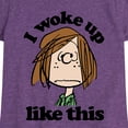 thumbnail image 3 of Peanuts - Patty I Woke Up Like This - Toddler & Youth Girls Short Sleeve Graphic T-Shirt, 3 of 6