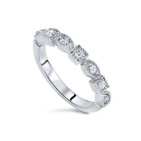 5ct stackable 14k princess diamond ring band cut gold